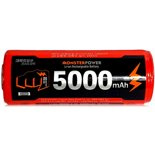 몬스터파워 <b>26650</b> 5000mAh
