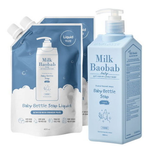  비오클라쎄 밀크바오밥 베이비 모이스처 로션 500ml + 워시 500ml