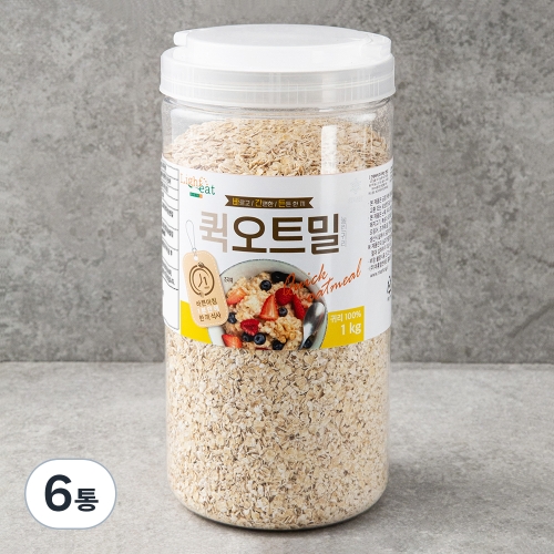 라이트잇 바로먹는 퀵 오트밀 1kg (6개)_이미지