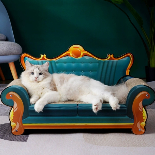 [불명] 빈티지 쇼파 디자인 고양이 스크래쳐 블루이미지입니다. 누르면 해당 게시물로 새창이동합니다.