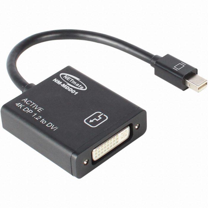 강원전자 NETmate Mini DisplayPort 1.2 to DVI 컨버터 (NM-MDD01)_이미지