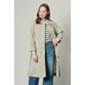 올앤선드리 오버핏 레글런 드로우 스트링 트랜치 코트 A5S1N701