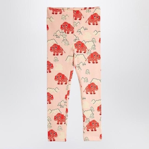 MINI RODINI Pink leggings with mammoth print 2573012228BCO/XL_MIRO-PI_이미지