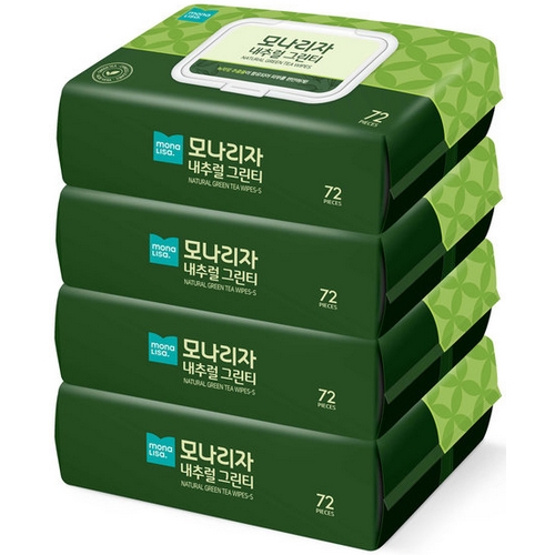 내추럴 그린티 물티슈 캡형 72매