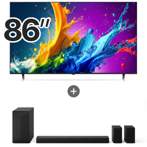 LG전자 QNED 86QNED65TBA (스탠드+사운드바, S60TR)