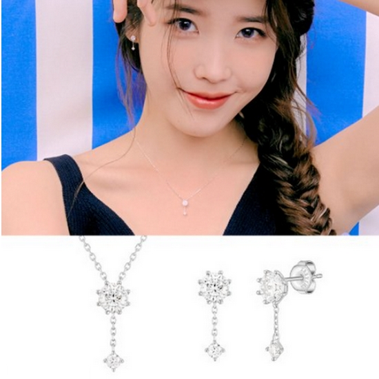 제이에스티나 WHITEMOND 목걸이+귀걸이 세트 SET-J0-1100