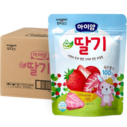 일동후디스 과일칩 순딸기 12g (10개)_이미지