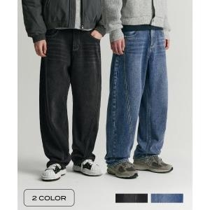 커브드 데님 팬츠 2 컬러 COOSPT214 블랙 32