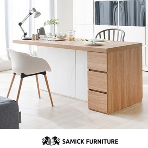 삼익가구 유로 서랍형 아일랜드식탁 1800 (의자별도)_이미지
