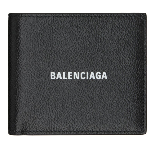 발렌시아가 블랙 캐시 스퀘어 지갑 594549-1IZI3-1090 1090 BLACK/L WHITE_이미지