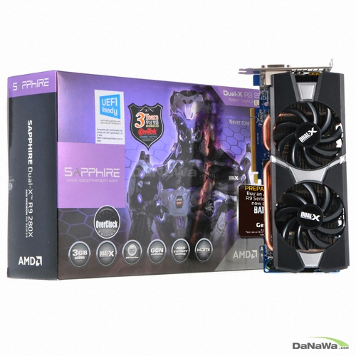 SAPPHIRE 라데온 R9 280X OC D5 3GB Dual-X 배틀필드4 한정판_이미지