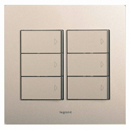 르그랑코리아 타비앙 데코 중6구 스위치 아크릴 샴페인골드펄