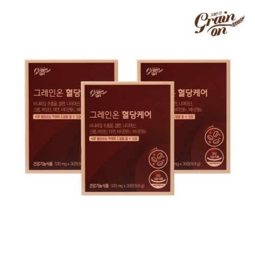 그레인온 혈당케어 330mg 30정 (3개)_이미지