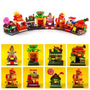 스토어 블럭 호환레고 중국블럭 조립 미니 상점 블록_이미지