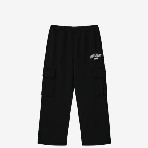 커버낫키즈 아치로고 저지 카고팬츠 블랙 CK2503JP77BK_이미지