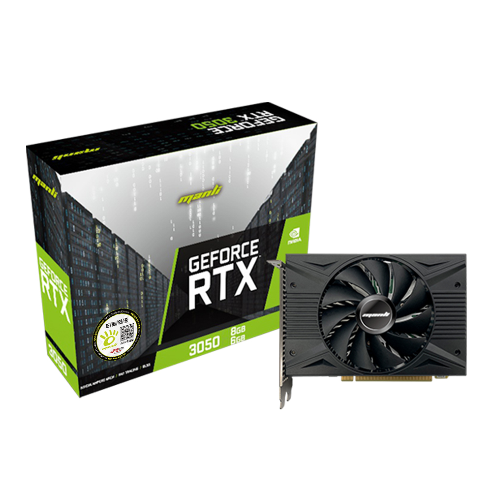 MANLI ������ RTX 3050 RUSH D6 6GB �����Ƽ����