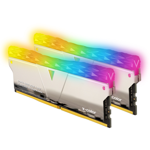 V-Color DDR4-4133 CL19 PRISM PRO RGB SILVER 패키지 (16GB(8Gx2))_이미지