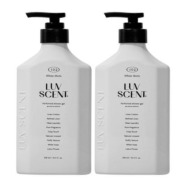 2080 럽센트 바디워시 화이트셔츠 린넨코튼 500ml (2개)_이미지