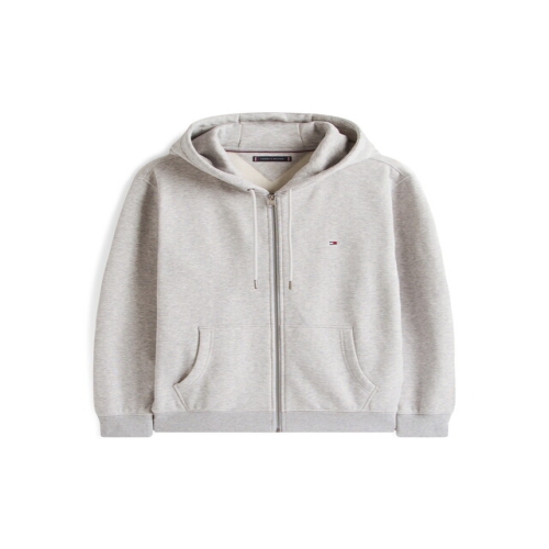 타미힐피거 남성 플래그 로고 후드 집업_T12G0TKJ010MT1P01