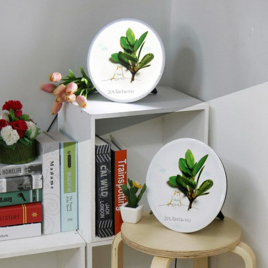 꾸밈 LED 잠시쉬자용 액자 무드등 25cm_이미지