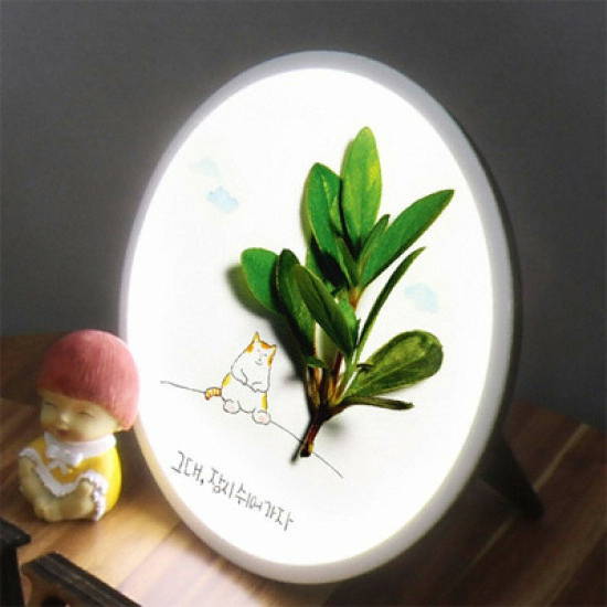 꾸밈 LED 잠시쉬자용 액자 무드등 25cm_이미지