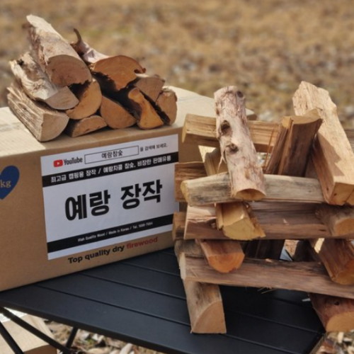 대한민국에서 유일한 나무 껍질이 제거된 참나무 예랑장작 10kg_이미지