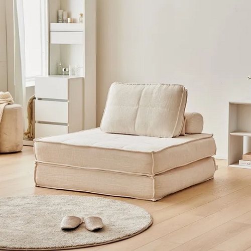 동서가구 쿠비 모듈 압축 패브릭 소파베드 1인용