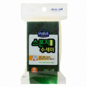 크린랲 <b>스폰지</b>수세미 소 1개입X100개 1박스