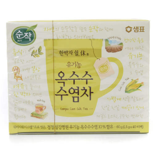 샘표식품 순작 유기농 옥수수수염차 40T (1개)_이미지