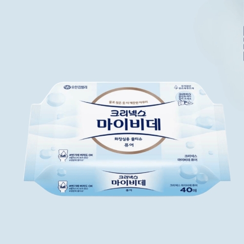 마이비데 퓨어 화장실용 물티슈 리필 40매