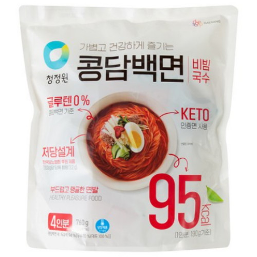 대상 청정원 콩담백면 비빔국수 4인분 760g