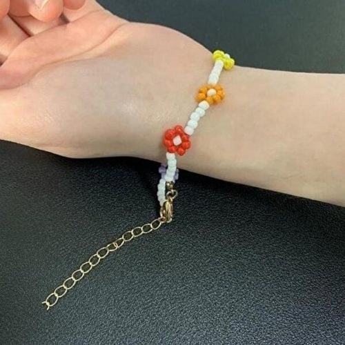 셀러허브 JHQSY3XZ_51IP 플라워 비즈 팔찌 GWM_이미지