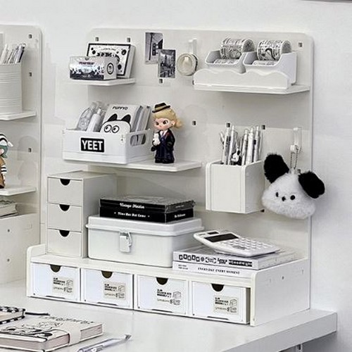 루시아이 타공보드 오거나이저 책상 선반 기본형 A타입이미지입니다. 누르면 해당 게시물로 새창이동합니다.