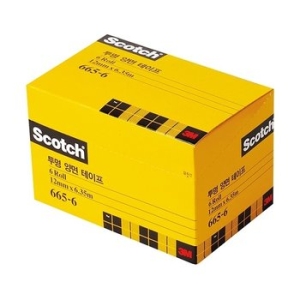 3M 스카치 투명 양면 테이프 리필 12mm x 6.35m