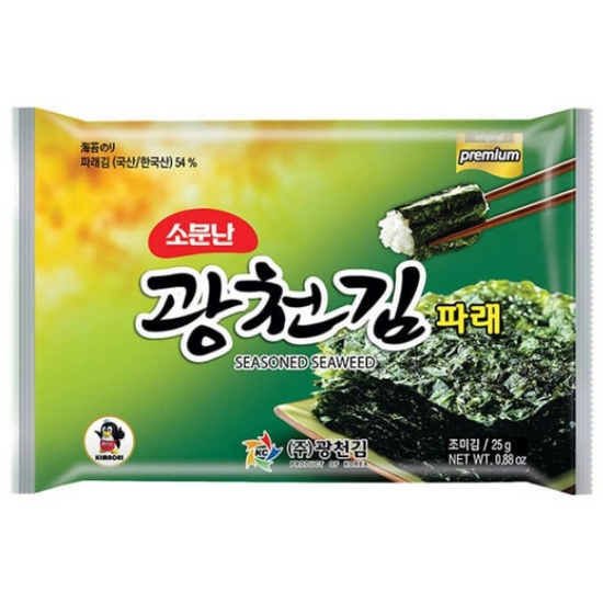 광천김 소문난 광천 파래 전장김 25g이미지입니다. 누르면 해당 게시물로 새창이동합니다.