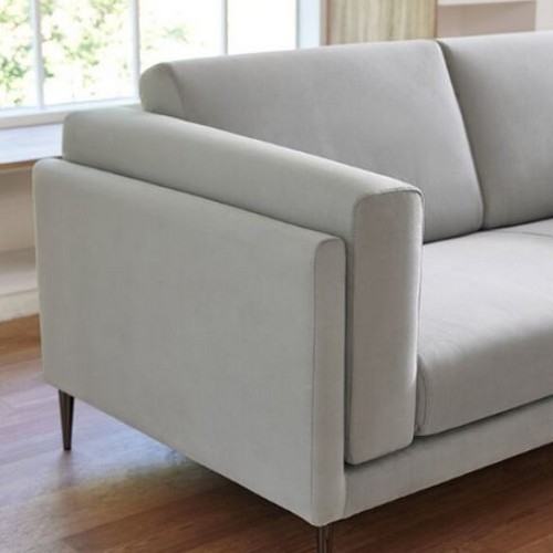 자코모 베네토 스위브 패브릭 소파 3인용 (스툴포함)_이미지