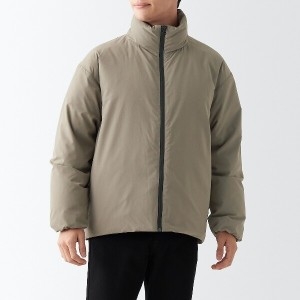 무인양품 남성용 발수 재생 폴리에스터 다운 재킷 ADG41A2A M 다크네이비