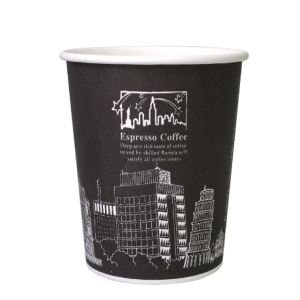 테이크아웃 10온스 일회용 핫컵 종이컵 뉴욕블랙