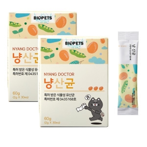 [불명] 바이오펫츠 냥산균 60g (2g x 30p) (2개)