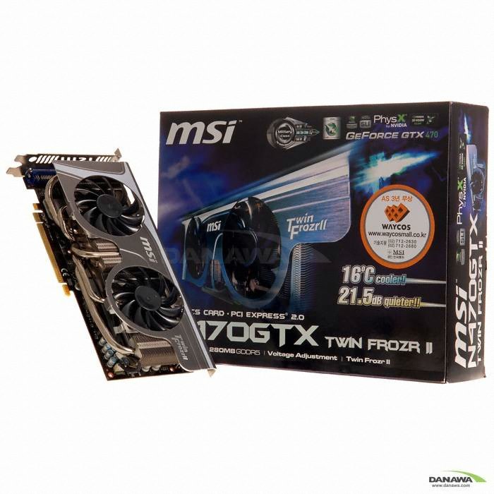 MSI ������ GTX470 N470GTX Twin Frozr II D5 1.2GB