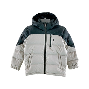 폴로랄프로렌 폴로키즈 배색후드 다운점퍼 PKJP941003_GR