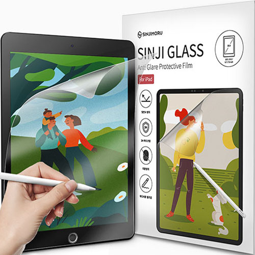 신지모루 iPad 10세대 저반사 지문방지 소프트 필기감 보호필름 (액정 1매)_이미지