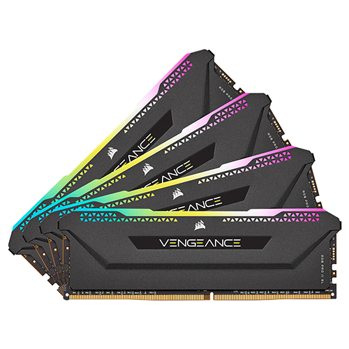 CORSAIR DDR4-3200 CL16 VENGEANCE RGB PRO SL BLACK 패키지 (32GB(8Gx4))_이미지