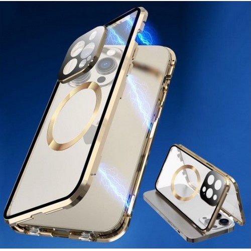 아이폰12/12 프로 마그네틱 링 메탈 프레임 풀커버 케이스 WP1244-m