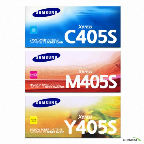 삼성전자 정품 CLT-C405S, CLT-M405S, CLT-Y405S 3색 세트_이미지
