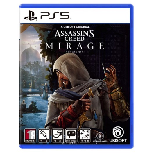  어쌔신 크리드: 미라지 한글판 PS5, 패키지디스크