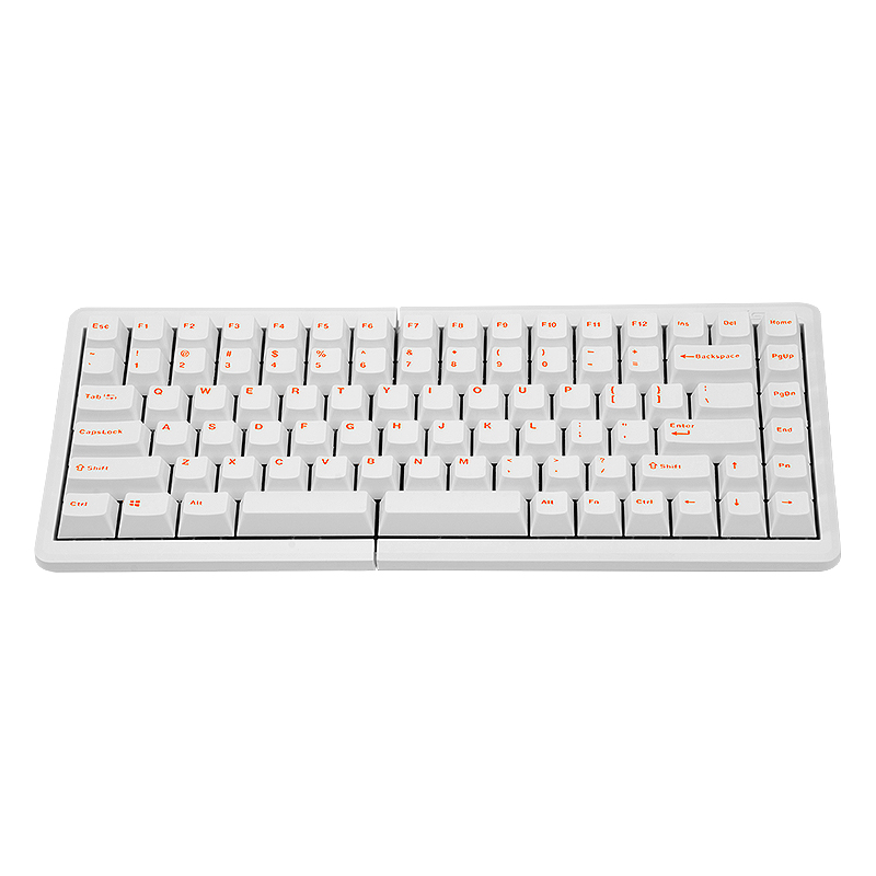 Mistel 인체공학 미니 키보드 MD770 RGB 영문 (화이트, 적축)_이미지