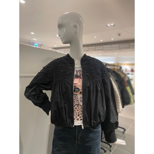 르니앤맥코이 주름밴딩 노카라 집업점퍼 MN05JP700HJY