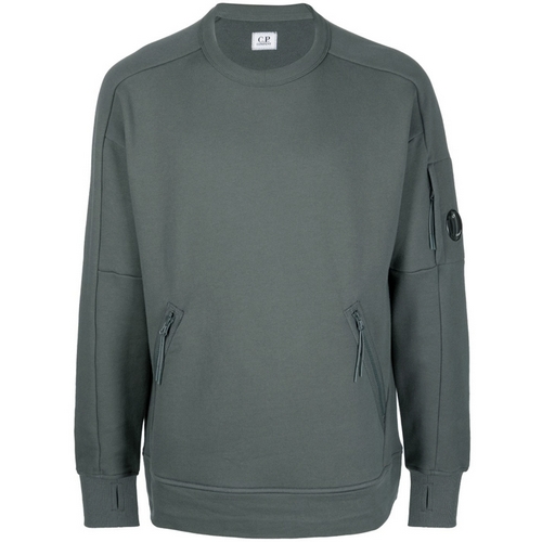 CP컴퍼니 렌즈 패치포켓 DIAGONAL COTTON 맨투맨 12CMSS080A 005086W (978, 차콜)