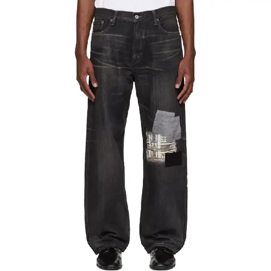 블랙 네이버후드 새비지 DP 베이직 데님 진 261573M186000